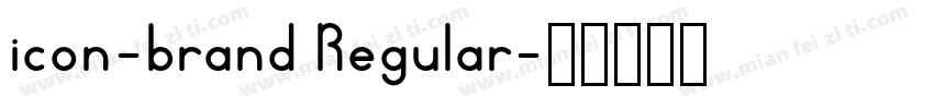 icon-brand Regular字体转换
